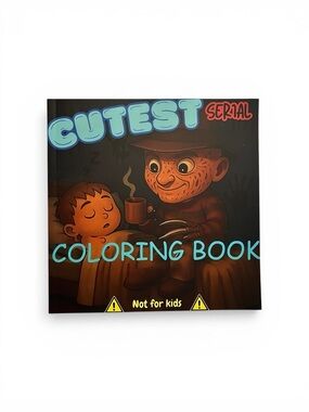 Cutest Serial Coloring Book - Dark Horror Kids' Theme - 25 Pages